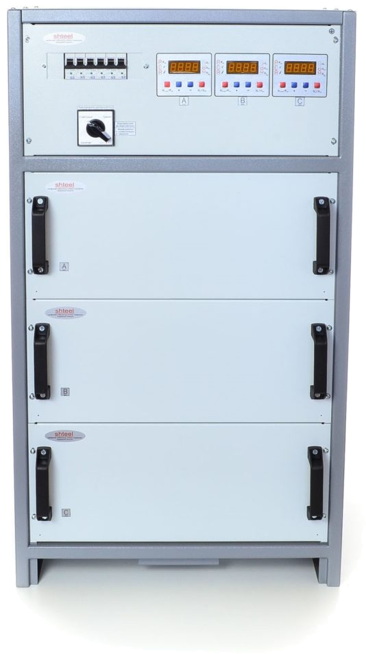Стабілізатор напруги Рета HHCT Shteel 3×11 кВт 50А (7-0) Infineon в інтернет-магазині, головне фото