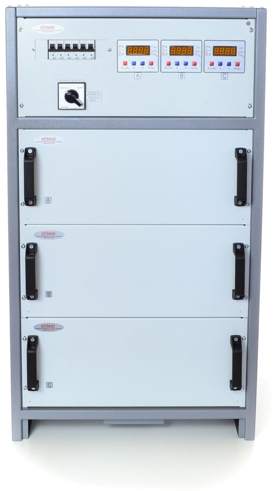Купить стабилизатор напряжения Рэта HHCT Shteel 3×14 кВт 63А (7-11) в Виннице