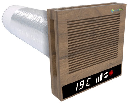 Рекуператор с датчиком температуры Climtec Quattro 100 Standard (Натуральная древесина)