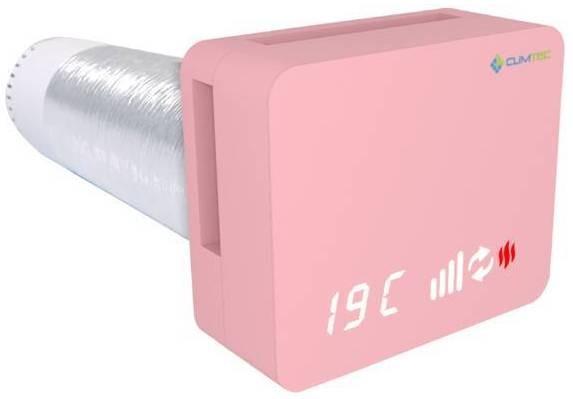 Рекуператор с датчиком влажности Climtec Optima 100 Standard (Светло-розовый)