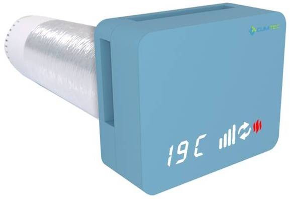 Рекуператор с датчиком влажности Climtec Optima 100 Standard (Пастельный синий)