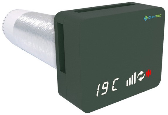 Рекуператор с датчиком влажности Climtec Optima 100 Standard (Пихтовый зеленый)