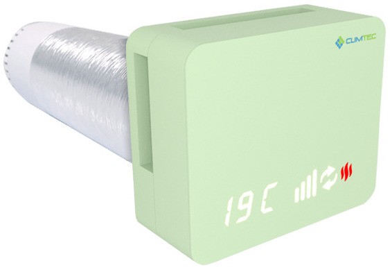 Рекуператор с пультом ДУ Climtec Optima 100 Standard (Бело зеленый)