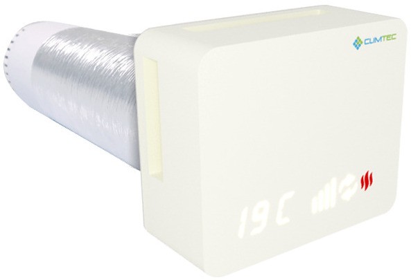 Рекуператор з електронною заслінкою Climtec Optima 200+ Standard (Білий)
