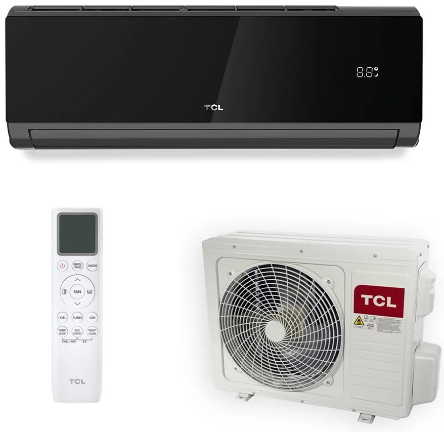 TCL TAC-12CHSD/XA82IN Black Inverter R32 WI-FI