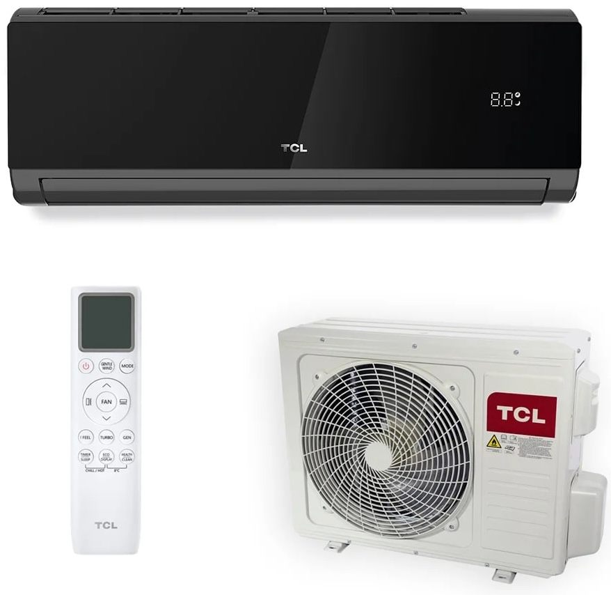 TCL TAC-12CHSD/XA82IN Black Inverter R32 WI-FI