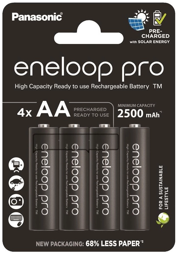 ᐉ Аккумулятор Panasonic Eneloop NI-MH Pro AA 2500 mAh 4 шт купить по ...