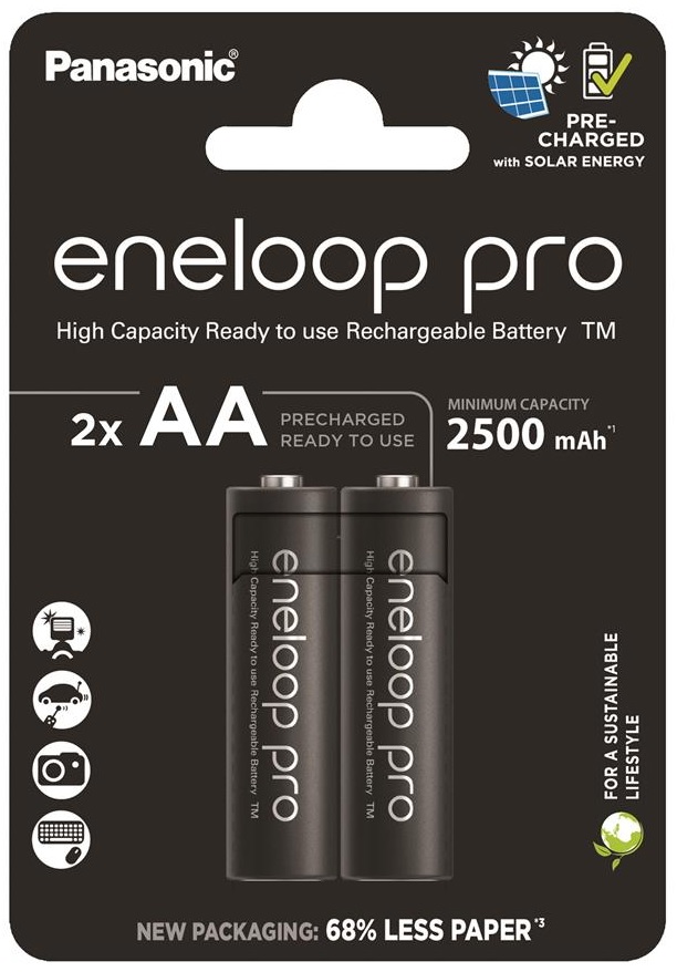 Panasonic Eneloop NI-MH Pro AA 2500 mAh 2 шт