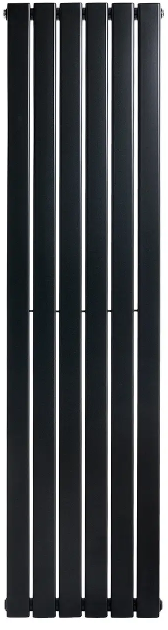 Радиатор для отопления ArttiDesign Livorno 6/1600/408 черный матовый (LV.6.160.40.B)