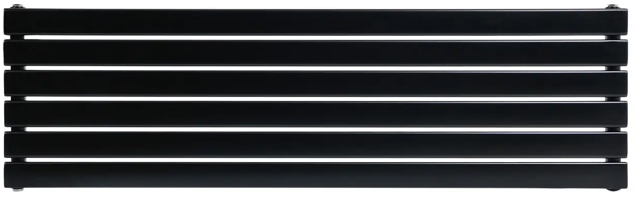 Радиатор для отопления ArttiDesign Livorno G 6/408/1400 черный матовый (LV.G.6.140.40.B)