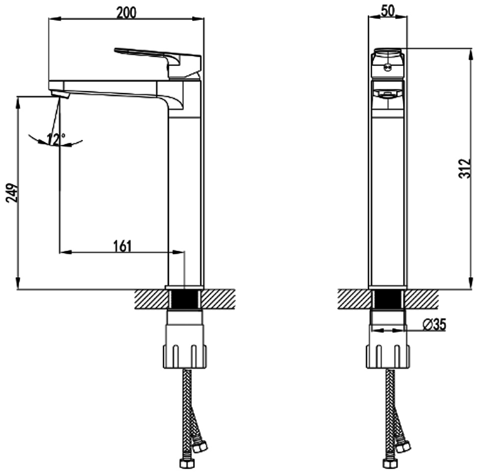 Primera Frame 11260010 Габаритные размеры