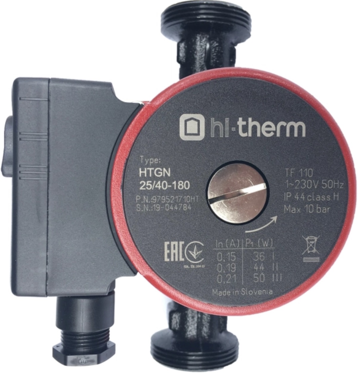 Циркуляционный насос для отопления вертикальный Hi-Therm HTGN 25/40-180 + гайки