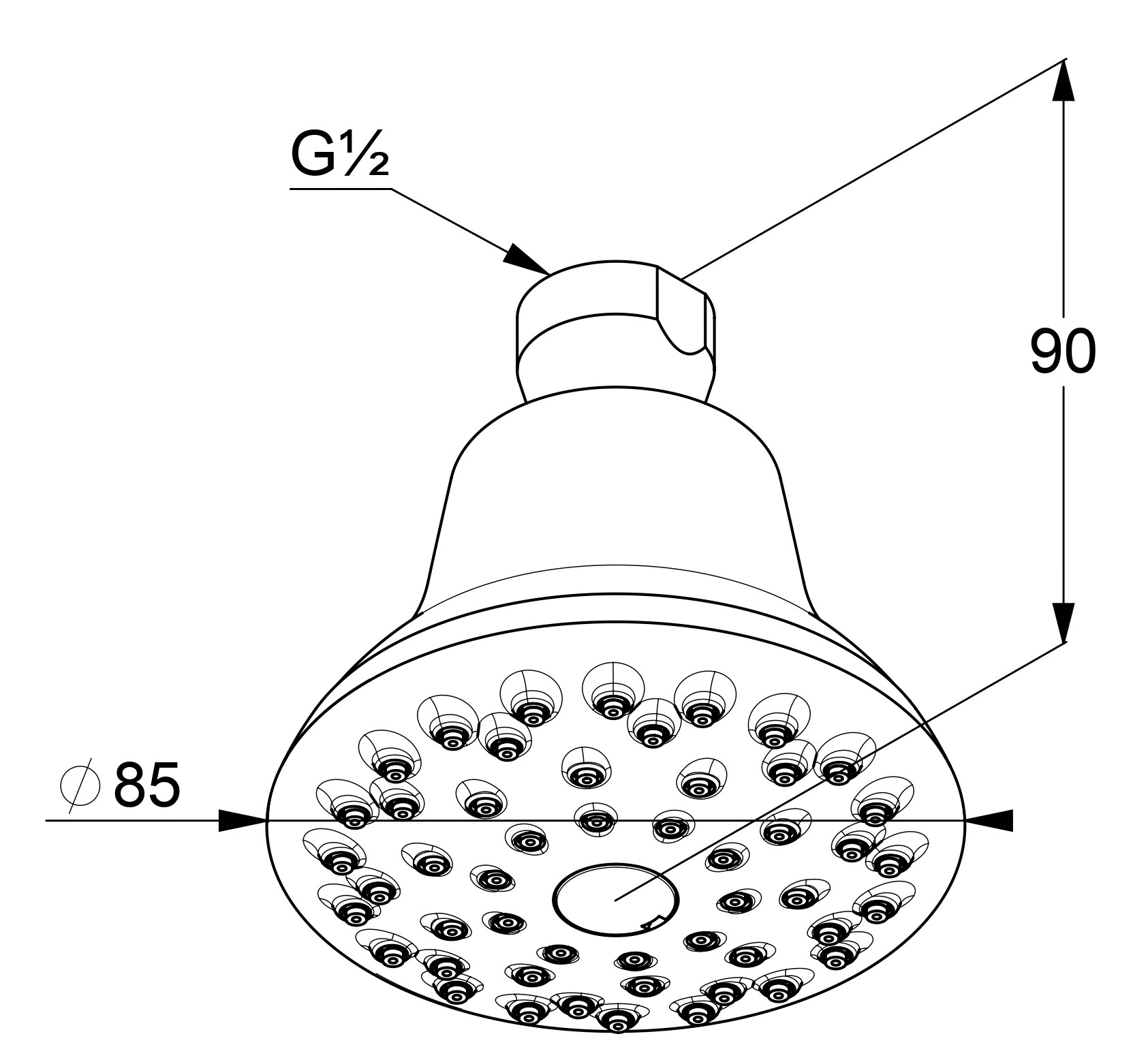 Kludi A-QA 6219105-00 Габаритные размеры