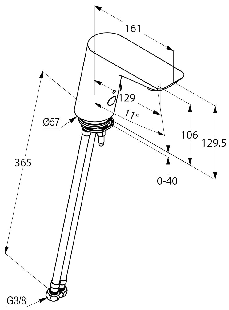 Kludi Balance 5210091 Габаритные размеры