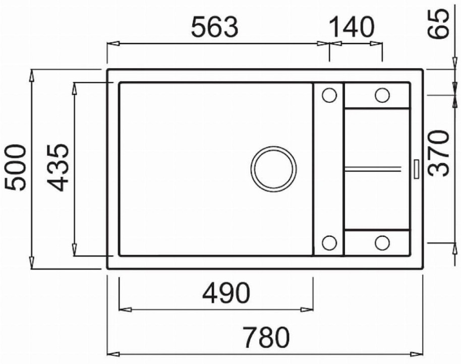 Elleci Unico 310 Avena 51 Габаритные размеры