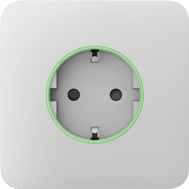 Купити лицьова панель розетки Ajax SoloCover for Outlet smart, Jeweler, White (000038777) в Черкасах