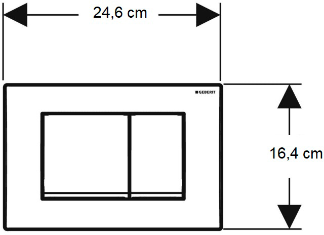 Geberit Delta30 115.137.11.1 Габаритні розміри