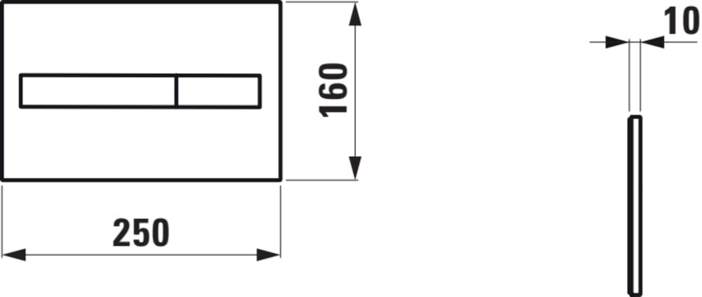 Laufen Lis H8956610070001 Габаритні розміри