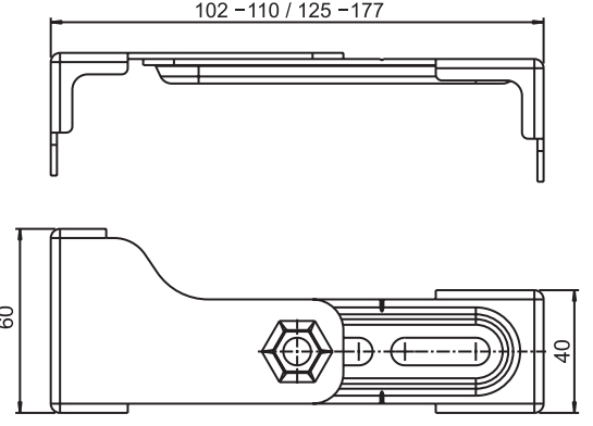 Sanit 17.257.00.T000 Габаритні розміри