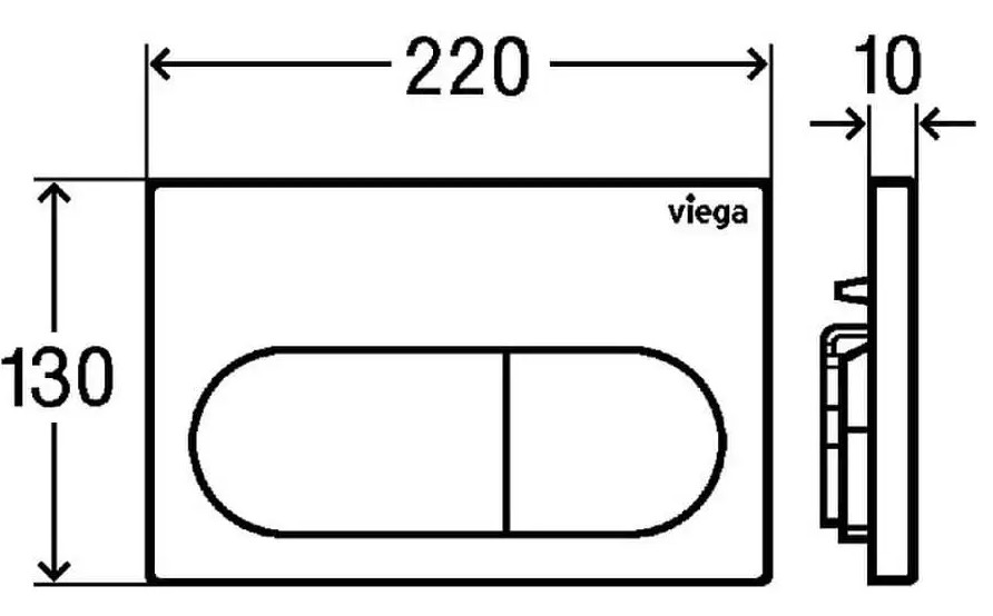 Viega Prevista Visign for Life 6 773762 Габаритні розміри