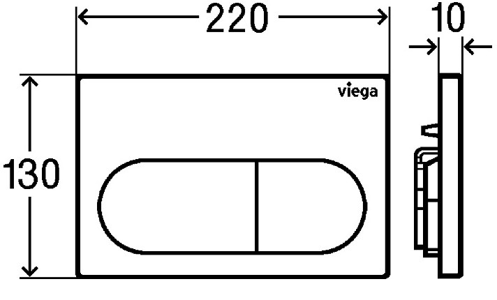 Viega Prevista Visign for Life 6 773748 Габаритні розміри