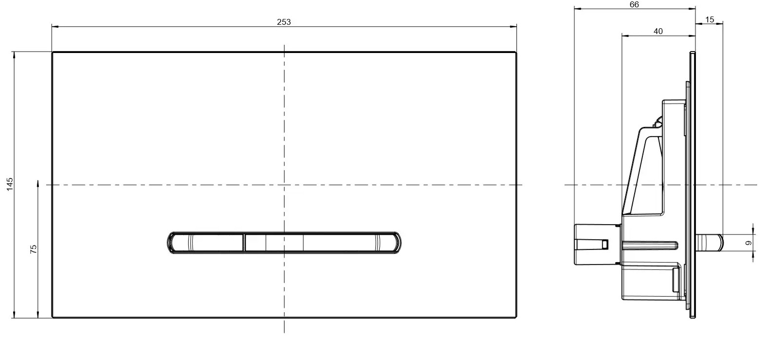 Villeroy&Boch Viconnect 92218068 Габаритні розміри