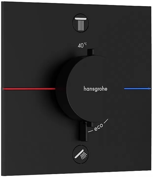 Смеситель Hansgrohe черный Hansgrohe ShowerSelect Comfort E 15572670