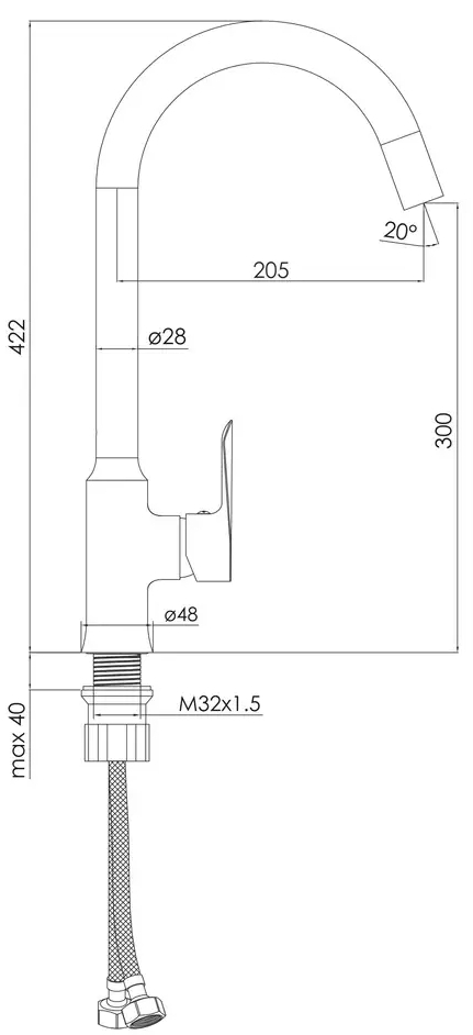 Imprese Vaclav f03406401AA Габаритні розміри