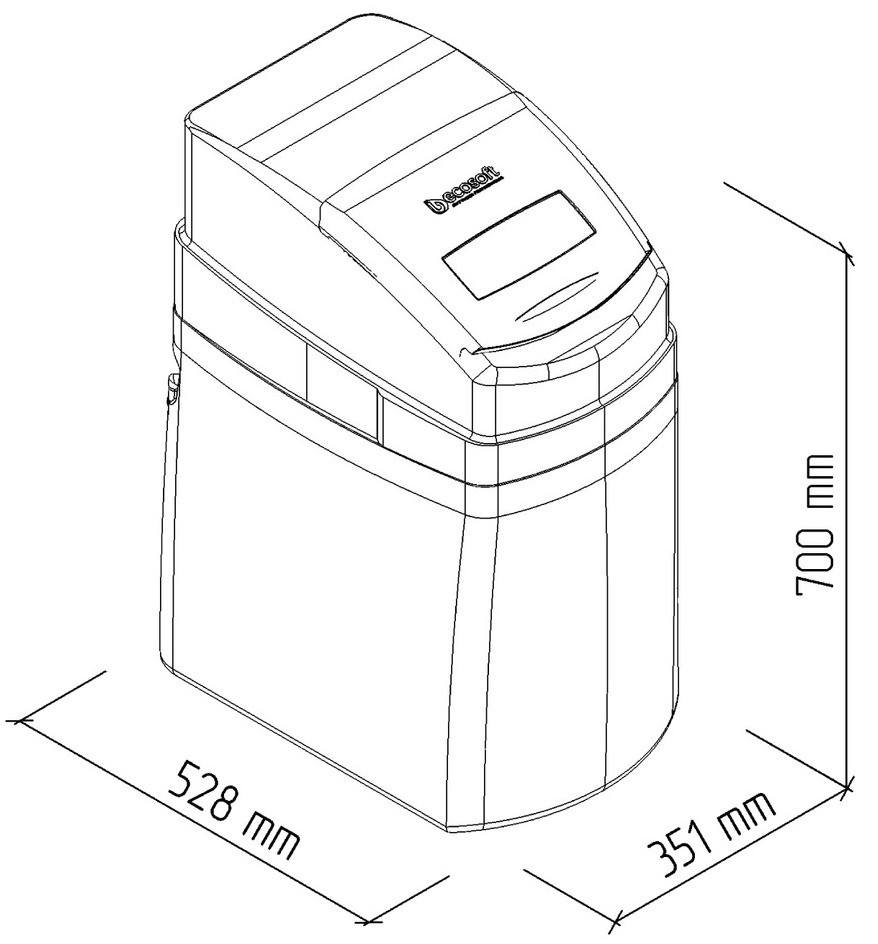 Ecosoft Arctic Blue 120 (FU1018CABCE) Габаритні розміри