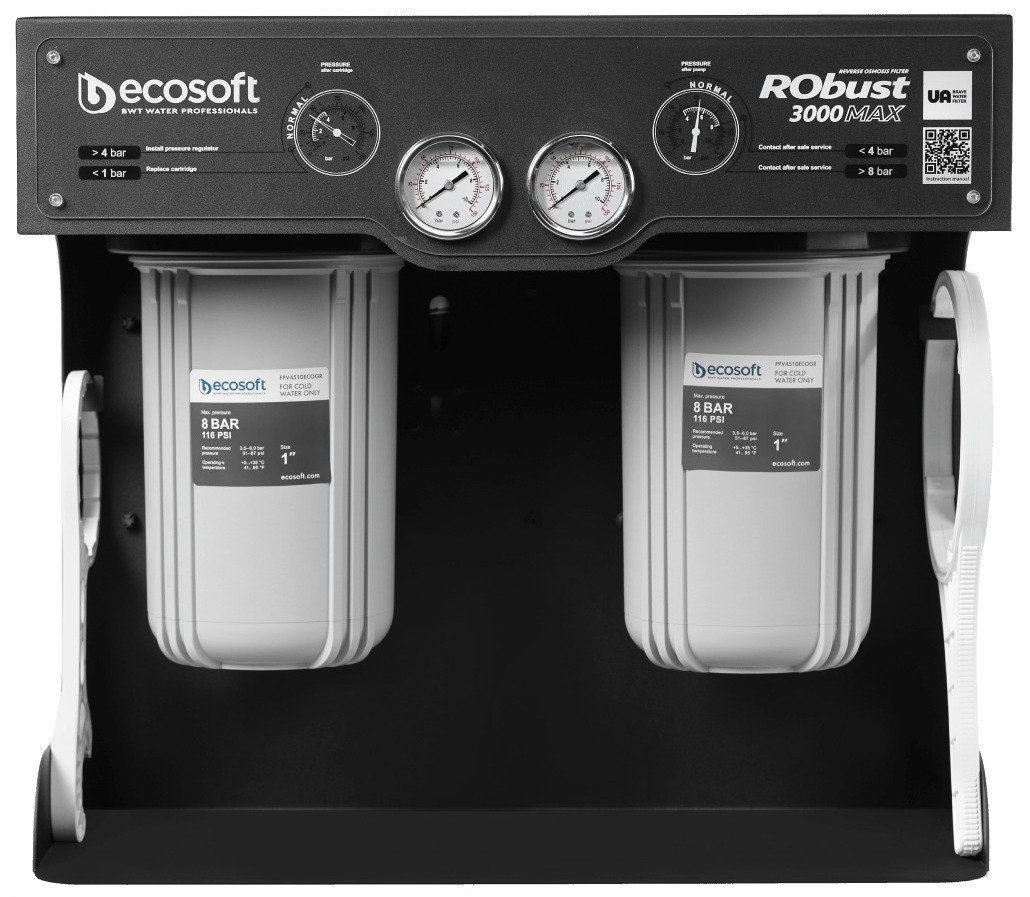 Інструкція фільтр ecosoft на 4 ступені очищення Ecosoft RObust 3000 MAX
