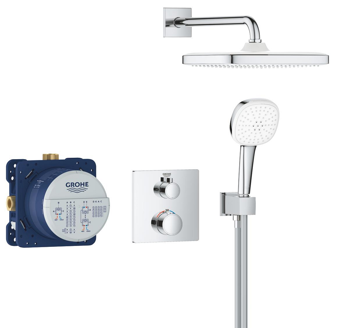 Душевая система Grohe Grohtherm 34871000 цена 21072 грн - фотография 2