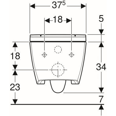 Geberit AquaClean Sela 243.647.11.1 Габаритні розміри