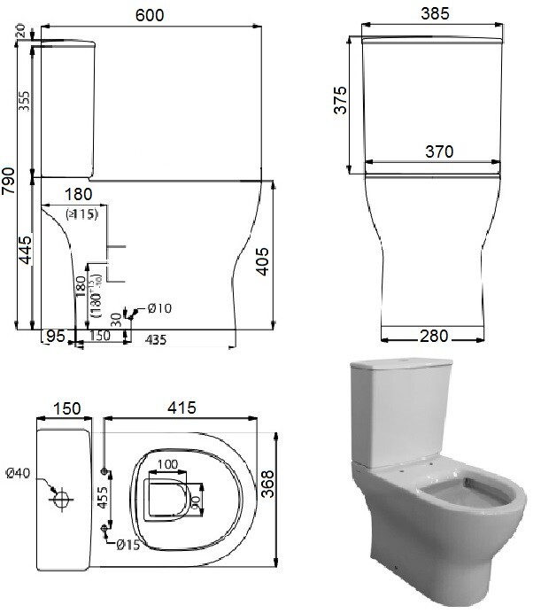 Devit Fresh 3110120  Габаритные размеры