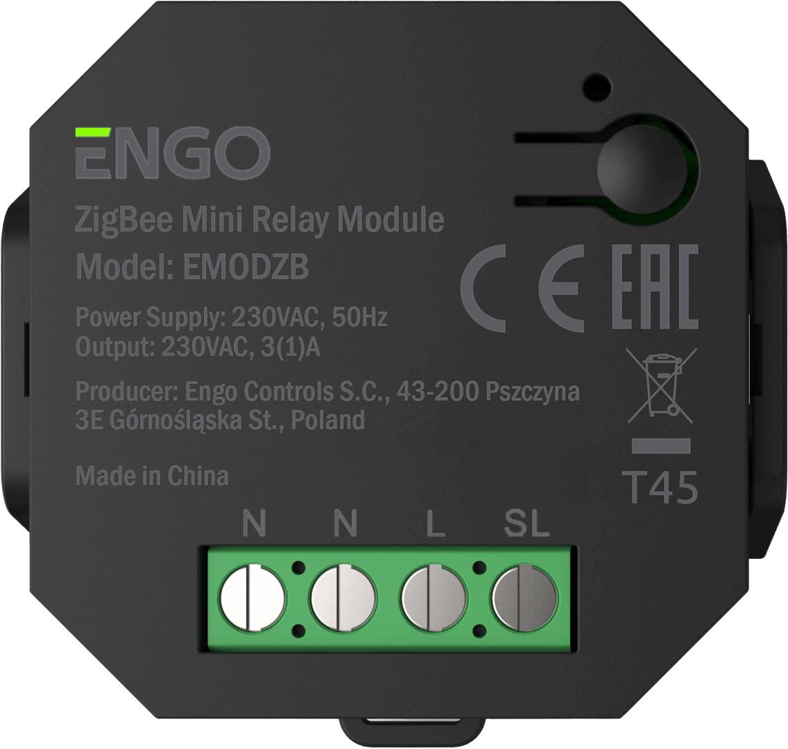 Характеристики беспроводное реле zigbee 3.0 Engo Controls EMODZB