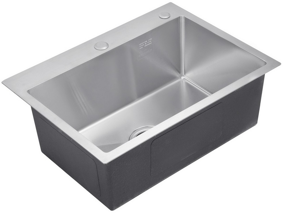 Кухонна мийка Kroner KRP Gebürstet - 5843HM (3/1 мм) ціна 3311 грн - фотографія 2