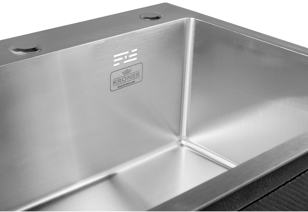 в продажу Кухонна мийка Kroner KRP Gebürstet - 5843HM (3/1 мм) - фото 3