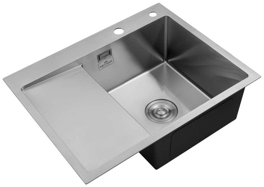 в продажу Кухонна мийка Kroner KRP Gebürstet - 6350RHM (3/1 мм) - фото 3