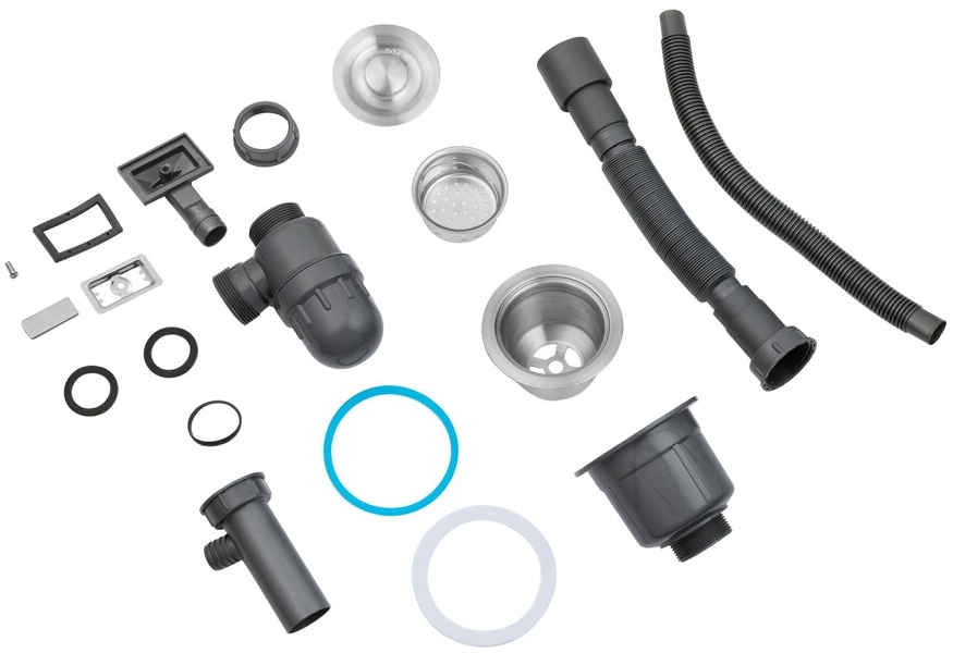 Кухонна мийка Kroner KRP Gebürstet - 6350RHM (3/1 мм) огляд - фото 11