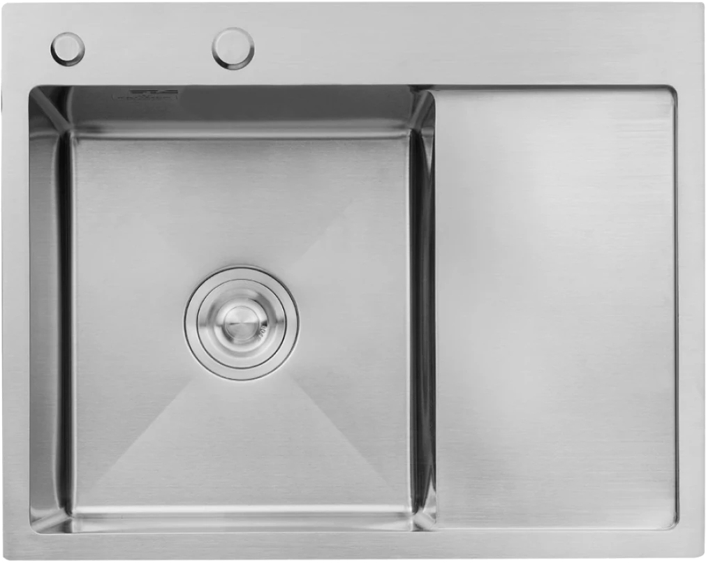 Кухонна мийка довжина 500 мм Kroner KRP Gebürstet - 6350LHM (3/1 мм)