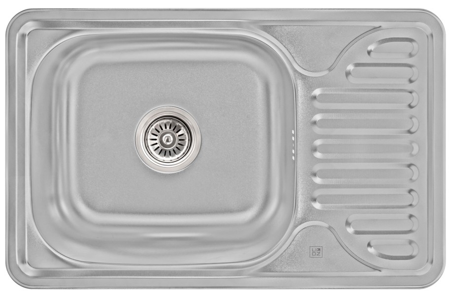 Кухонна мийка довжина 420 мм Lidz 6642 0,8 мм Micro Decor (LIDZ664208MICDEC)