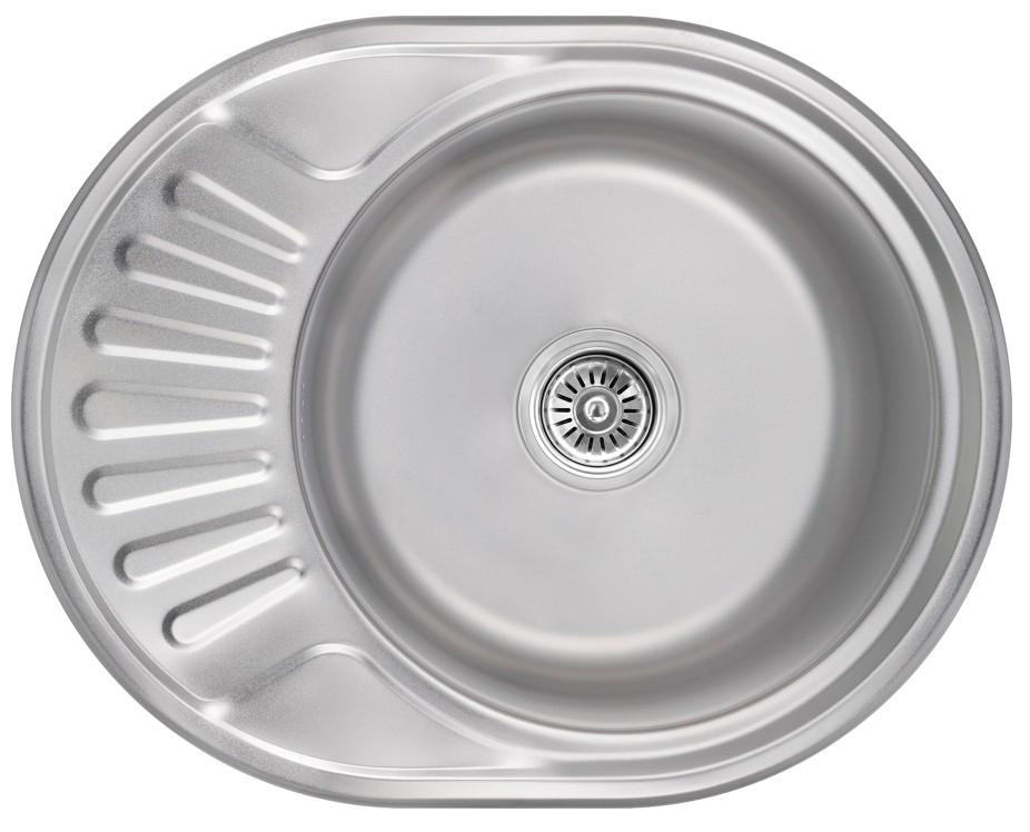 Ціна кухонна мийка Lidz 5745 0,8 мм Satin (LIDZ5745SAT08) в Вінниці