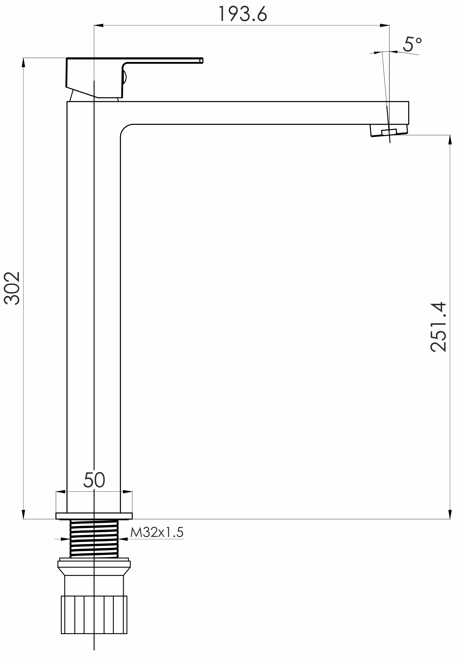 Imprese Karlov f03507601AB Габаритні розміри