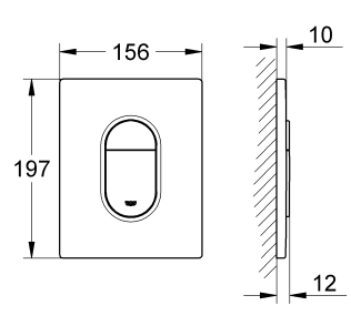 Grohe 38929000 + 4010510 Габаритні розміри