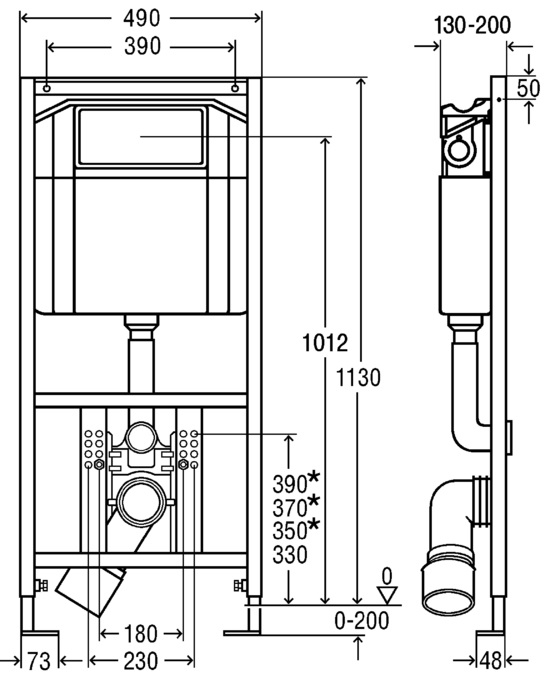 Viega Eco Plus 606664 Габаритні розміри