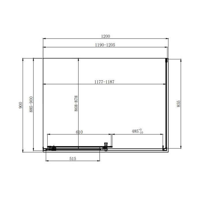 Dusel A-515 120x90x190 шиншилла Габаритные размеры