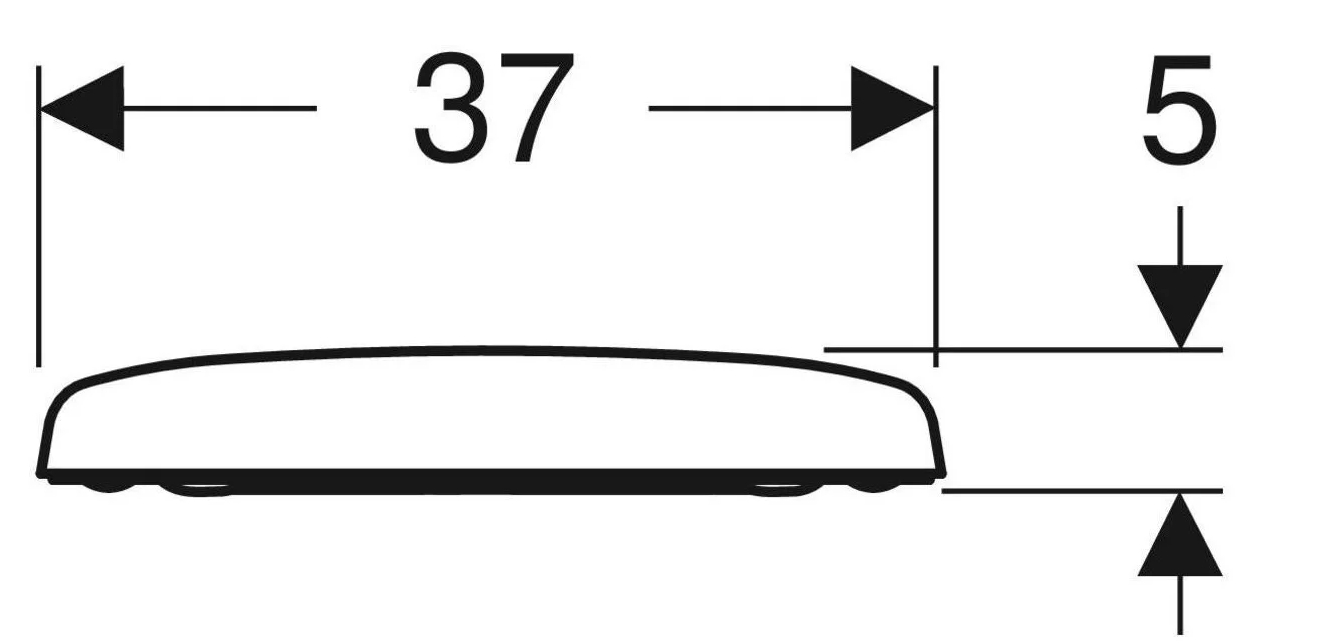 Geberit Selnova Compact 501.878.00.1 Габаритні розміри