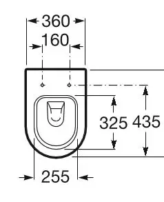 Roca Nexo A801C4200U Габаритные размеры