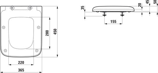 Laufen Palace 9170.0 (H8917003000001) Габаритные размеры