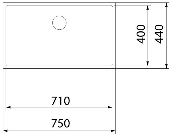 Teka BE LINEA RS15 71.40 PureClean (115000066) Габаритні розміри