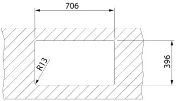 Teka BE LINEA RS15 71.40 PureClean (115000066) Габаритні розміри